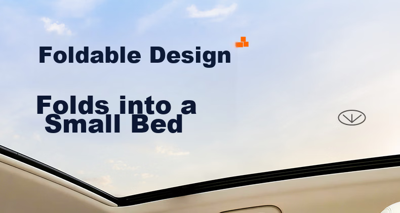 Huiduoduo Car Rear Seat Sleeping Mat Foldable Mattress Backseat Sleeping Aid Travel Cushion Support 15