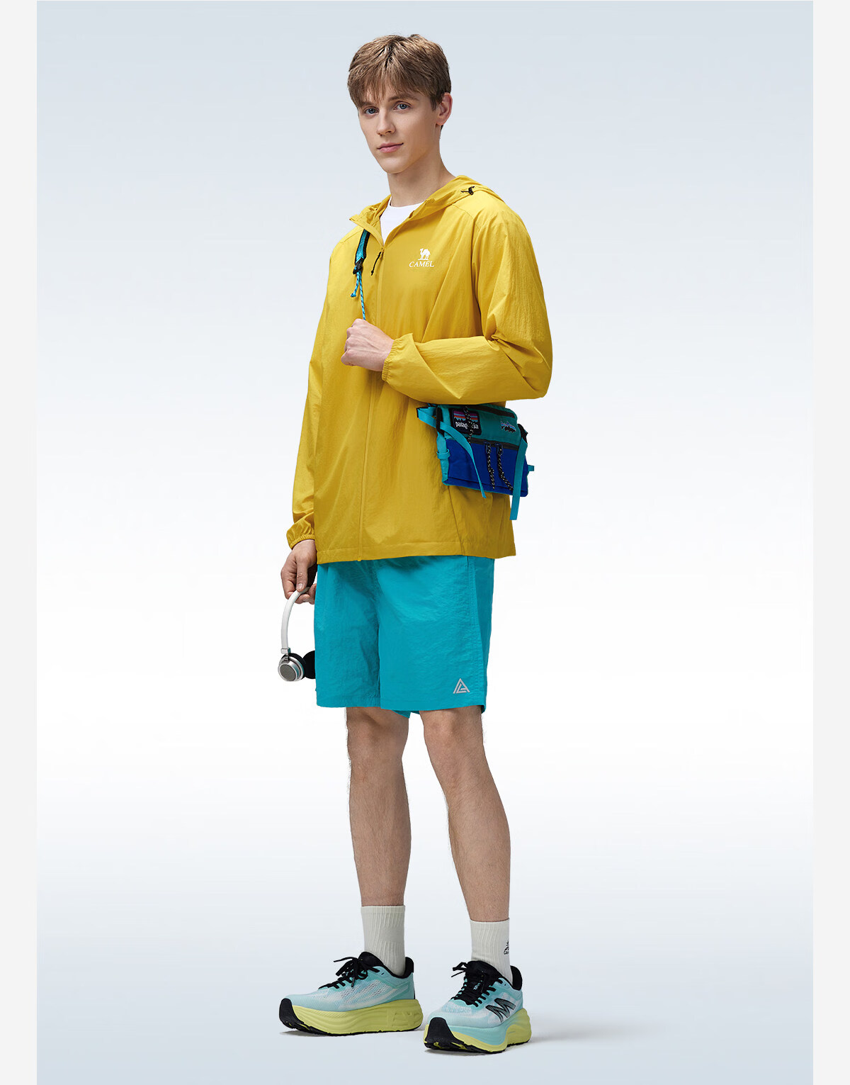 CAMEL Outdoor Original Yarn Sun Protection Jacket 2026 Spring Summer New Men's UPF1000 Cooling Water-Repellent Sports Jacket 26