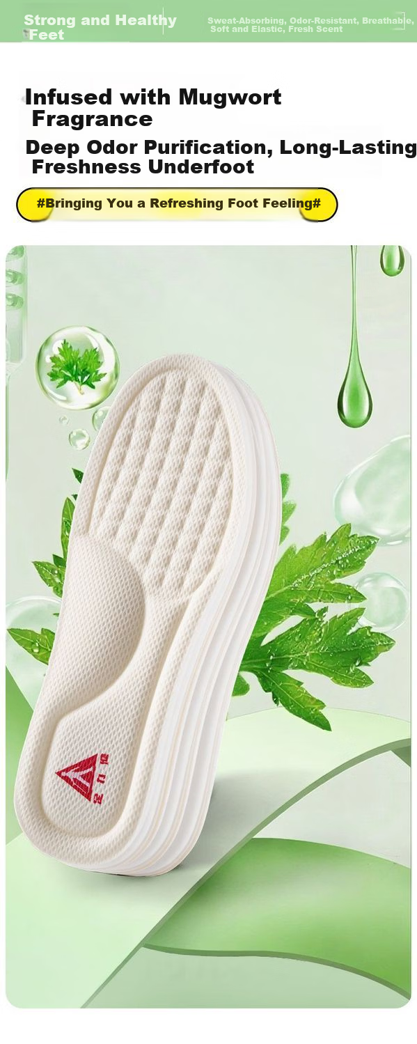 Zulijian Women's Insoles Soft Sole Comfortable Sweat-Absorbing Odor-Resistant Breathable Sports Shock Absorption Anti-Fatigue Pain Relief 4