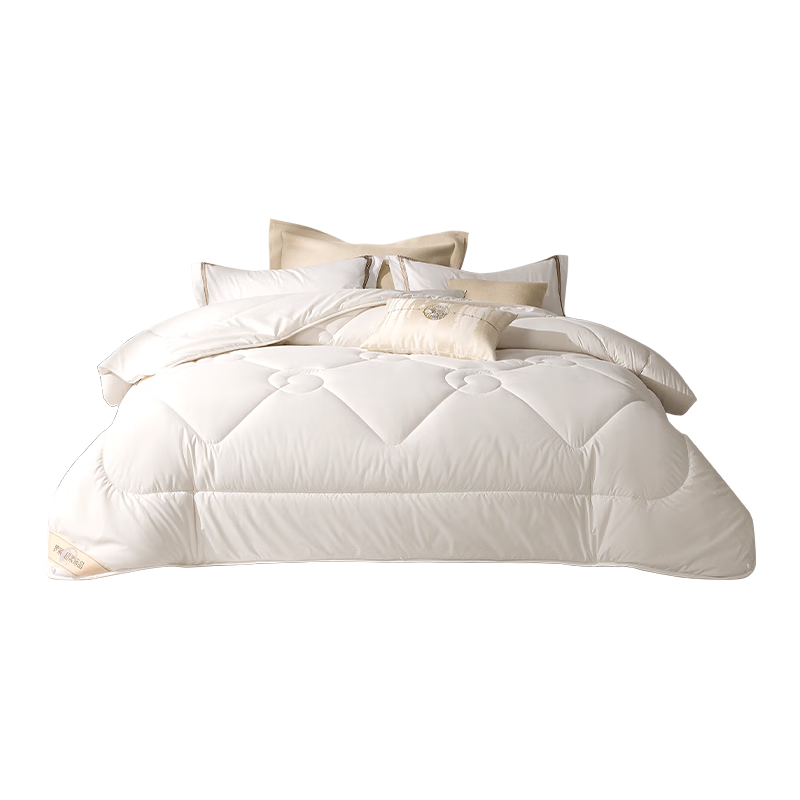 LUOLAI Home Textiles 100% Australian Wool Comforter, Antibacterial And Anti-Mite, Warm And Thick Winter Quilt, Weight Approximately 6.6 Ji
