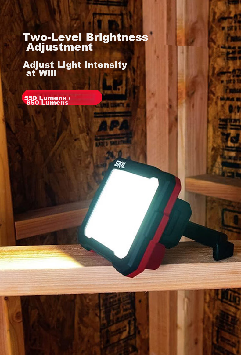 SKIL 12V Lithium Battery LED Work Light 5533 High Brightness Rechargeable Flat Panel Desk and Wall Mount Lighting 6