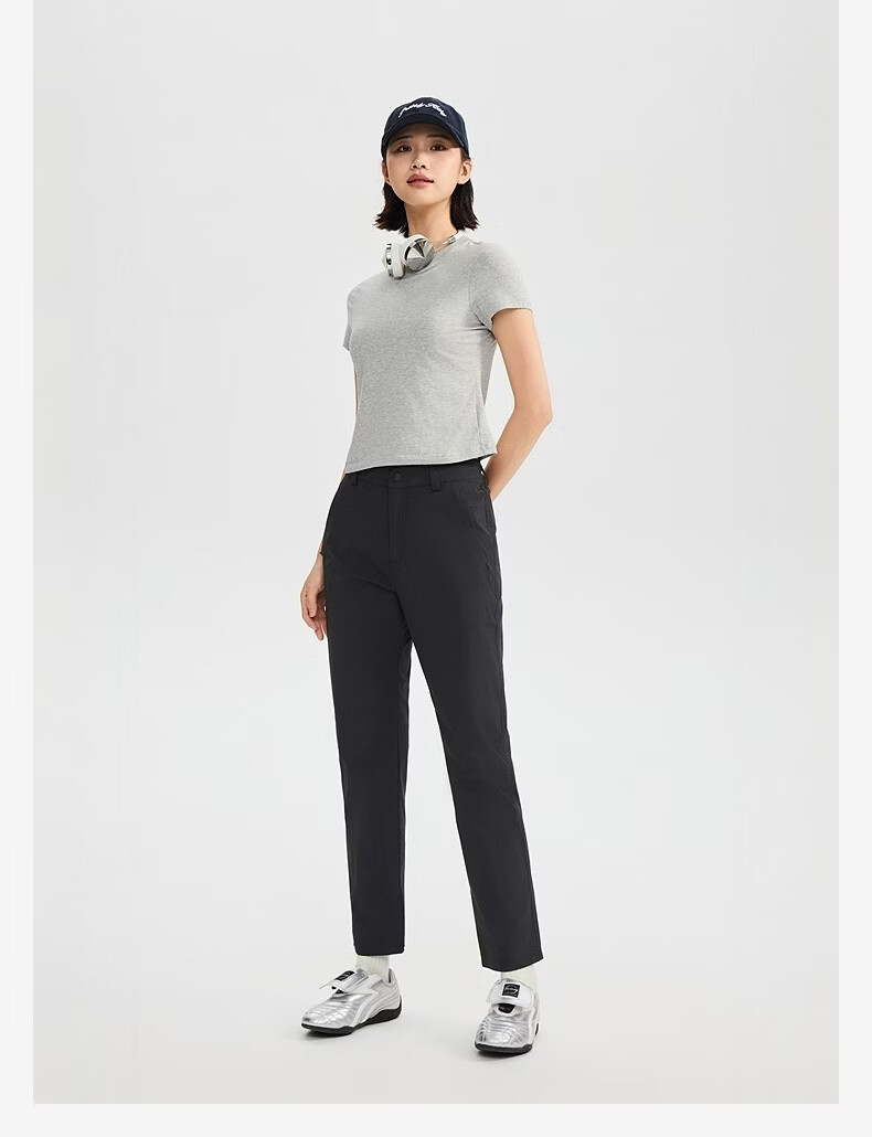 TOREAD Huang Jingyu Same Style Quick-Dry Outdoor Hiking Commuter Pants High Elastic Breathable Long Pants Beige Women L 23