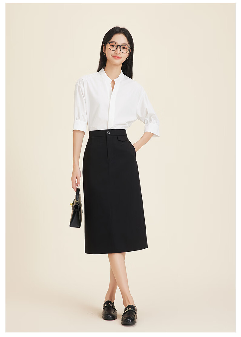 Dajiasi Women's White Short Sleeve Shirt Formal 2026 Summer New Interview Workplace Commuting Elegant Professional White Shirt 14