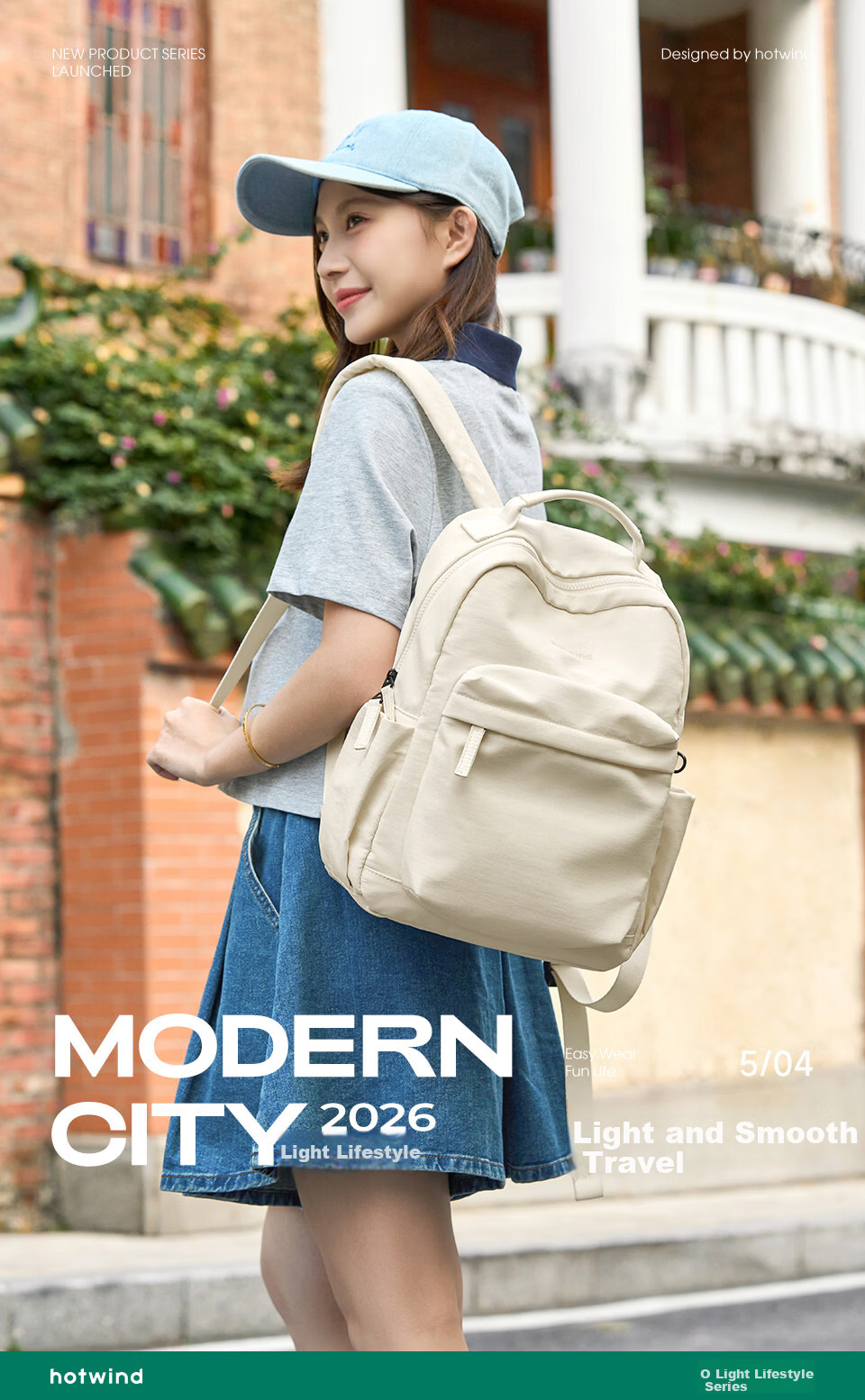 Hotwind Women's Backpack 2026 New College Student School Bag Junior High High School Laptop Bag Outdoor Lightweight Commuter Fashion Backpack 2