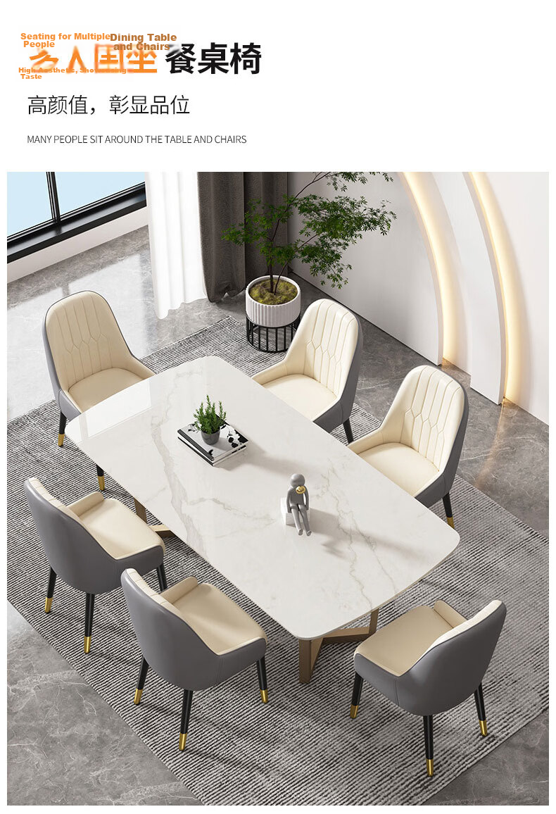 Chibilun Luxury Home Dining Chair Small Apartment Living Room Dining Table Chair Hotel Leisure Meeting Stool Coffee Shop Backrest Chair 6