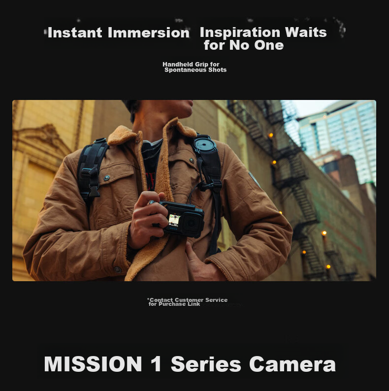 GOPRO MISSION 1 1-Inch 8K Compact Camera Cinematic Mini Vlog Camera 20M Waterproof Sports Camera 50MP 8
