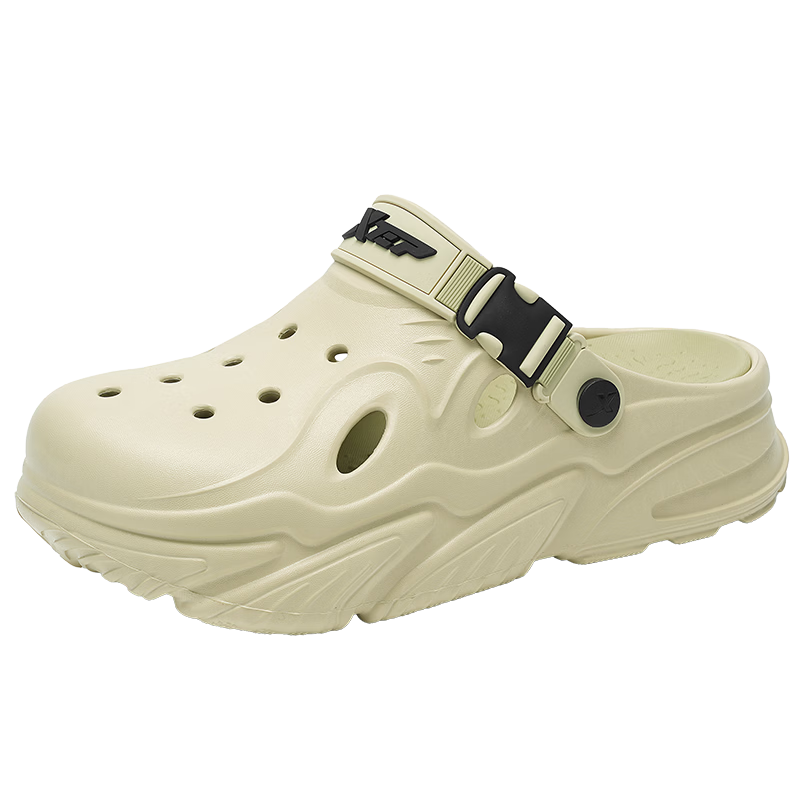 XTEP Men's Sport Sandals Outdoor Summer Beach Shoes A076 Beige Green Size 40-41