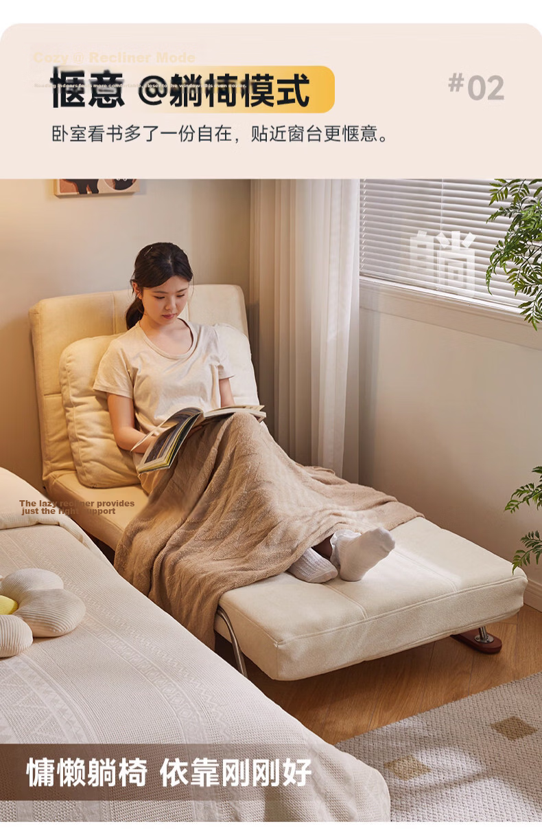 Jiayi Folding Sofa Bed 2026 New Model Dual-Use Small Apartment Single Bed Home Study Folding Bed 4