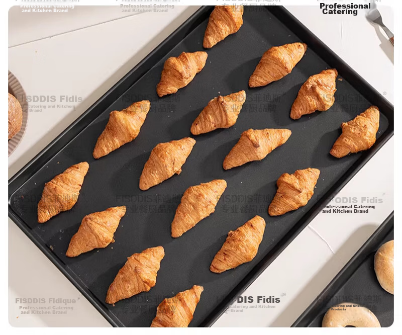 FISDDIS Premium Commercial Non-Stick Baking Tray 60X40X5 Oven Bread Cake Baking Mold Rectangular Pan 27