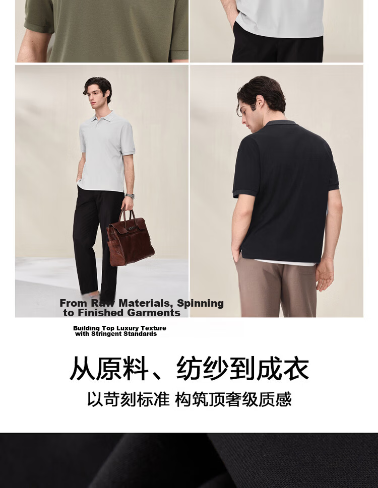 Giordano G+ 2026 Summer New Black Technology Cooling Embroidered Loose Fit Polo Shirt Men 01016461 5