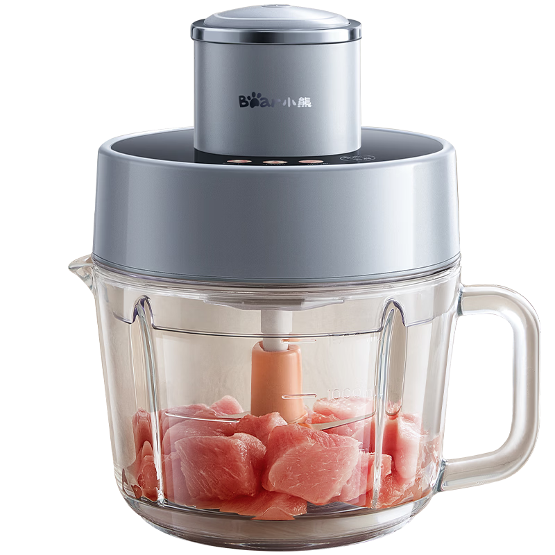 Bear Meat Grinder Household Small 2026 New Model Meat Mincer Mixer Meat Crusher Meat and Vegetable Grinder Floating Double Blade QSJ-L03Y3