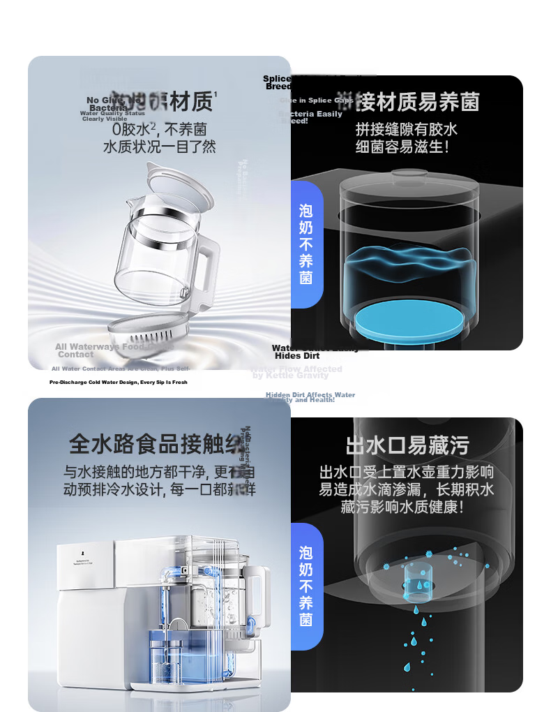 Little White Bear 3-in-1 Feeding Station Baby Bottle Sterilizer Dryer and Formula Maker All-Glass Version UD3 3