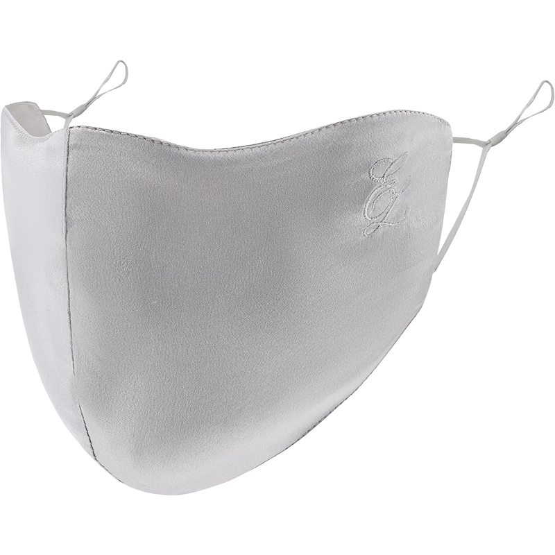 ELLE 100% Mulberry Silk Embroidered Women's Summer Sun Protection UV Face Mask Gift