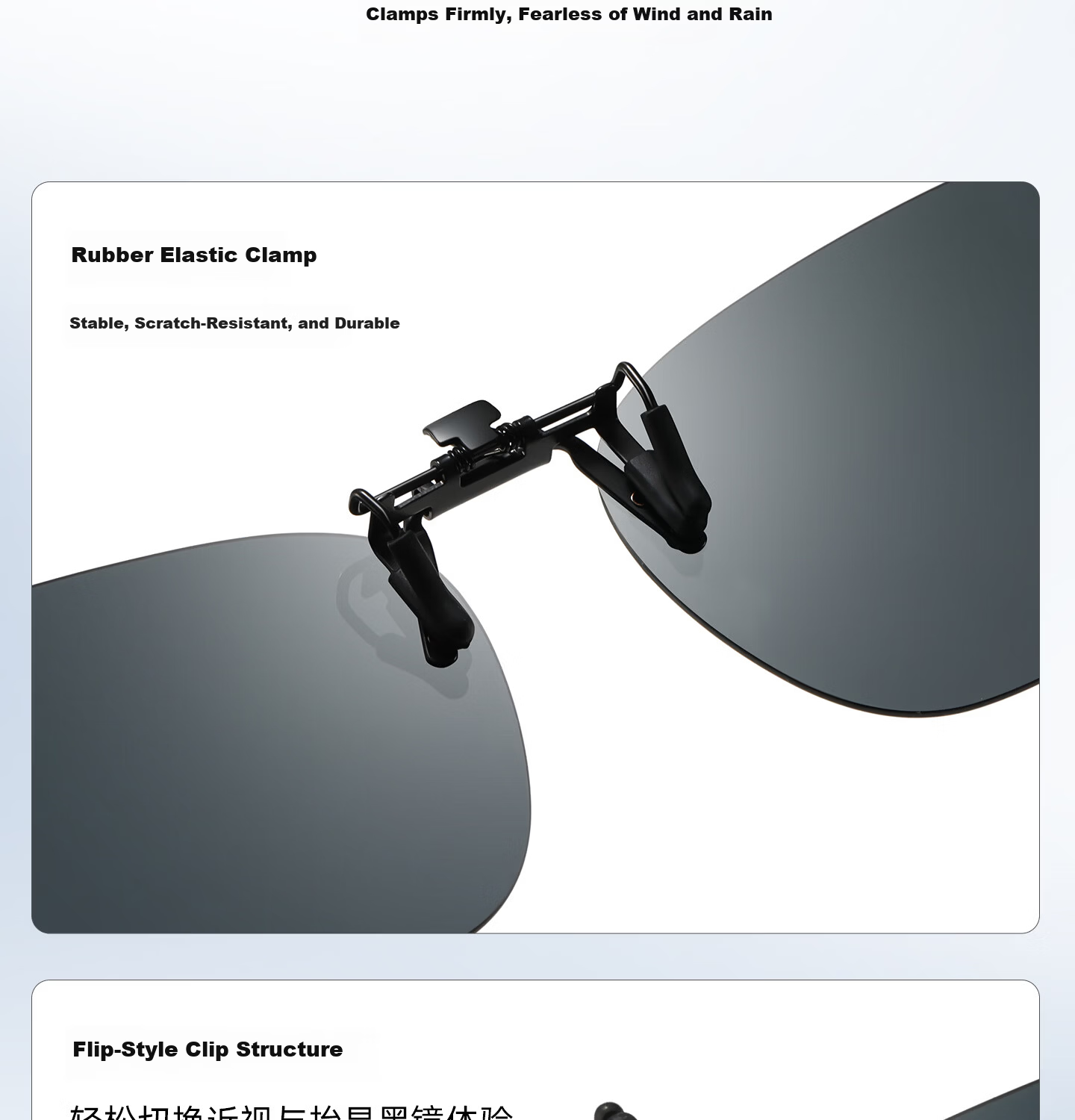 CAPONI Polarized Clip-On HUD Display Sunglasses UV Protection Driving Glasses for Men and Women 27