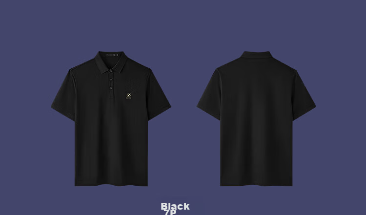 HLAHLA Men's Short Sleeve Polo Shirt 26 Three-Body Collaboration Series Cooling Short Sleeve Summer Shirt 14