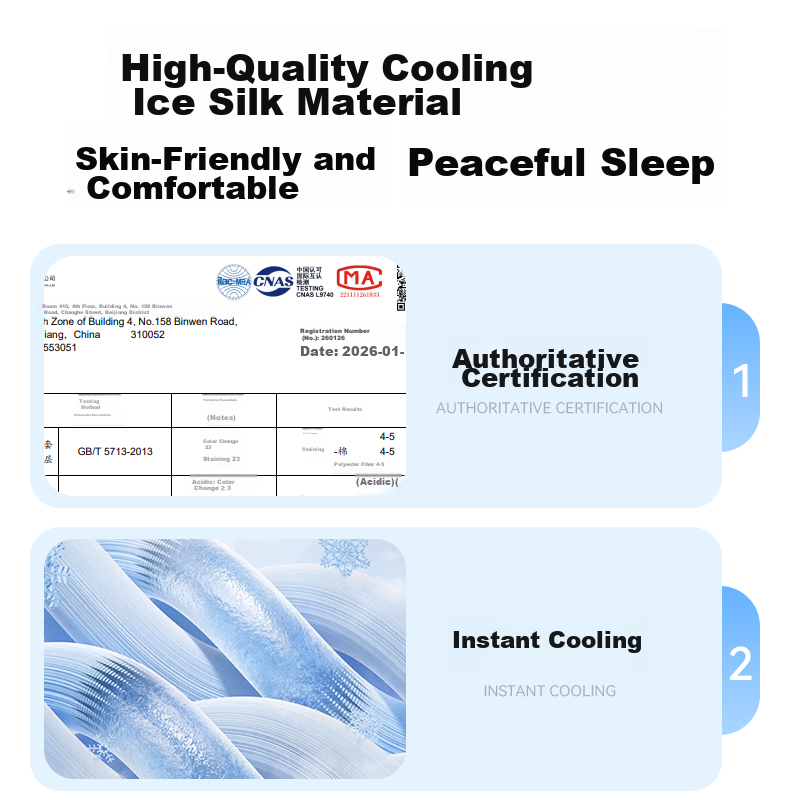 Zhiguozhe [0 Formaldehyde 0 Odor] Ice Silk Cooling Mat 1.5x2.0m Summer Use 2026 New Foldable Bed Sheet 11