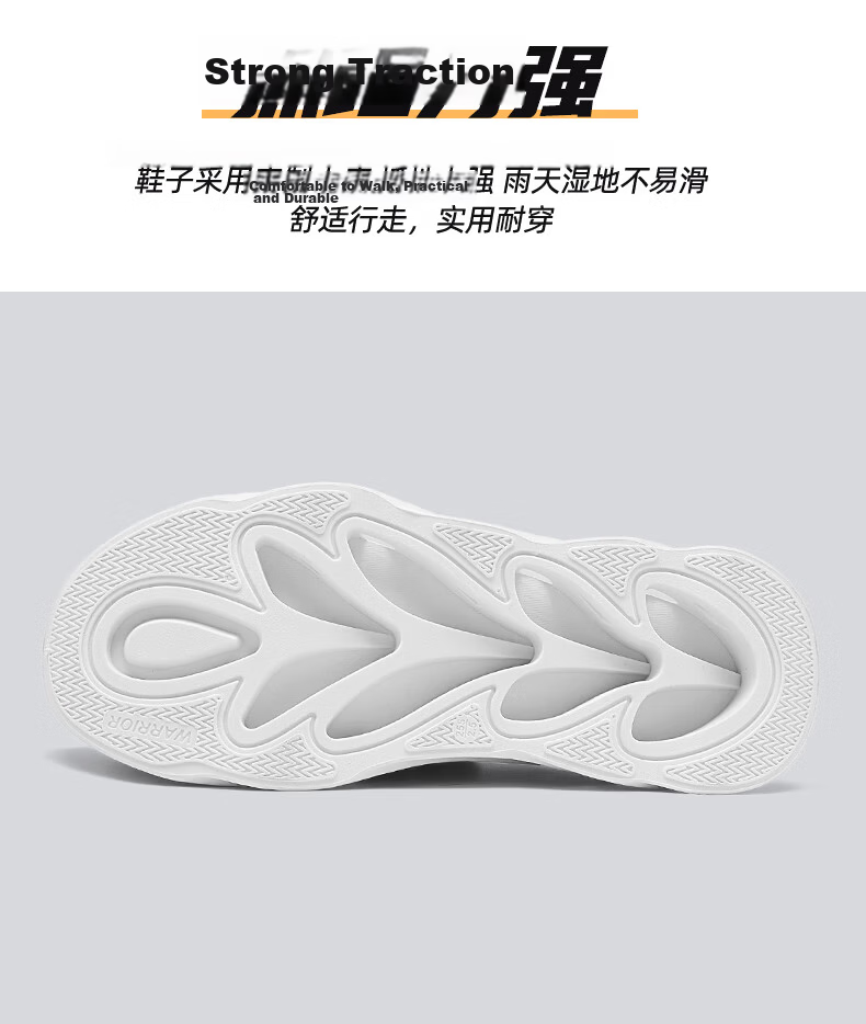 Warrior Official Men's Summer 2026 New Breathable Mesh Running Shoes Lightweight Shock Absorption Sports Shoes in Beige and Green 9