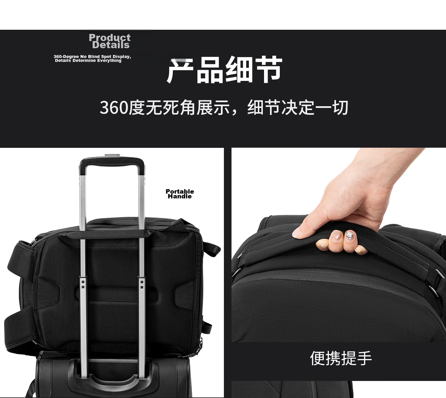 CWATCUN Kaden DSLR Camera Bag Multifunctional Waterproof Commuter Photography Backpack 16