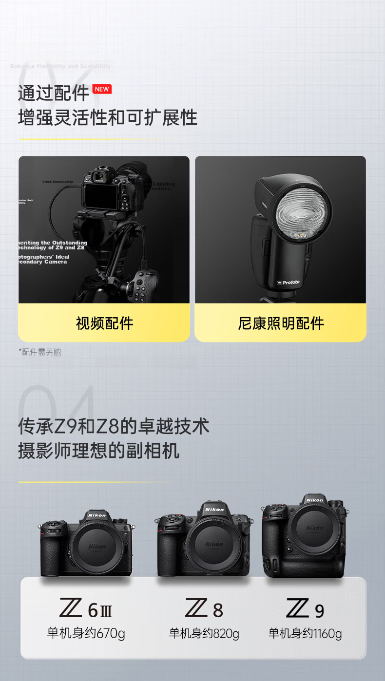 Nikon Z6III 24-70mm f/4 S Full-Frame Mirrorless Camera Kit with 15% Off in Jiangsu, Guangdong, Shanghai, Jilin, Guangxi - Portrait Optimization, Skin Softening, 4K/60P Video 6