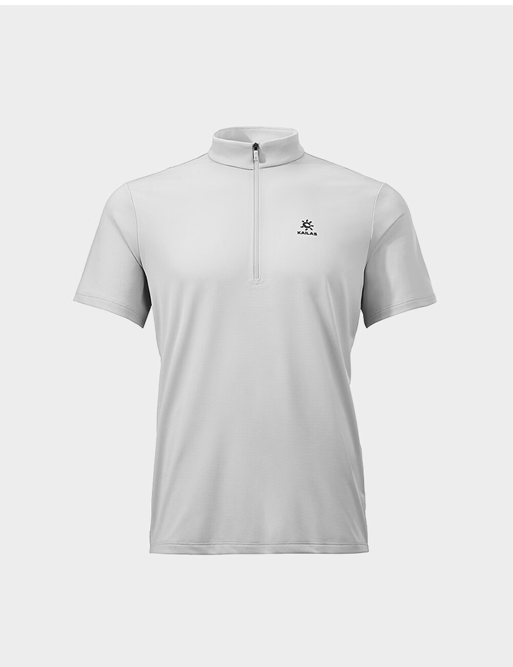 KAILAS Kailas Men's Outdoor Summer Breathable Antibacterial Moisture-Wicking Quick-Dry Half-Zip Collar T-Shirt Short Sleeve 10