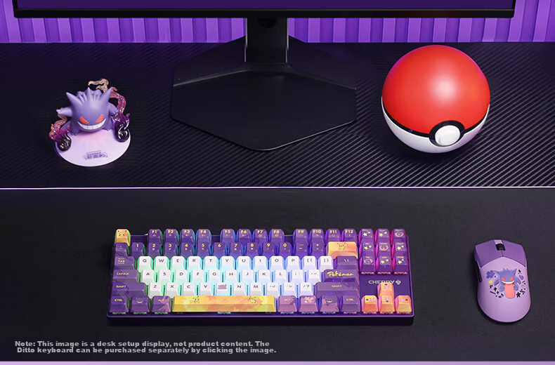 CHERRY MW5500 PRO Pokémon Gengar IP Edition Poké Ball 8K Tri-Mode Wireless Gaming Mouse Lightweight Esports Mouse PUBG Valorant Delta Gift Box 1