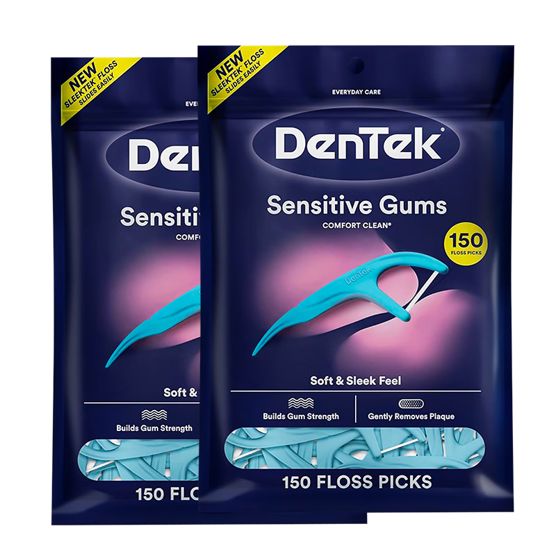 Detek Dental Floss Picks 150pcs*3 Flexible Flat Professional Teeth Cleaning Ultra-fine Smooth Portable Fluoride Mint Floss Box Toothpicks