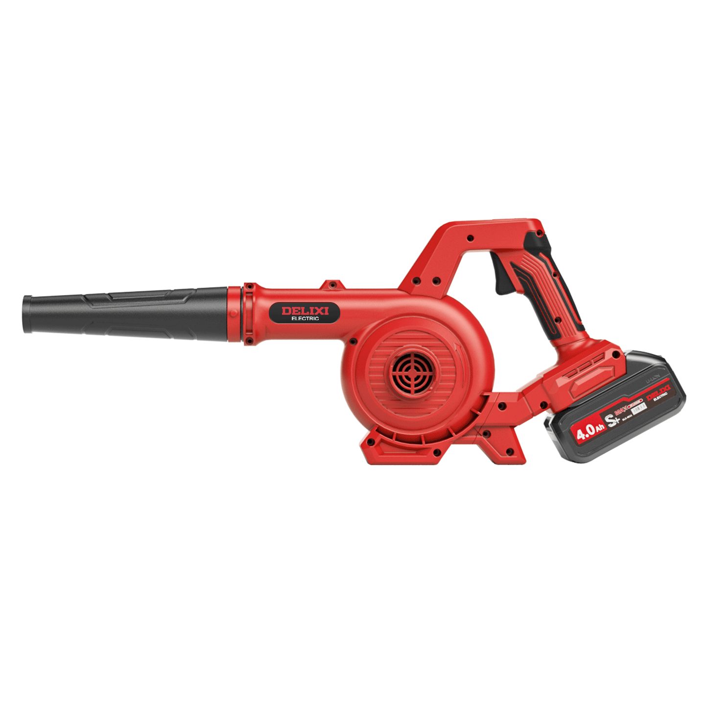 DELIXI Lithium Battery Blower Small Household High-Power Cordless Industrial Dust Blower Rechargeable Blower