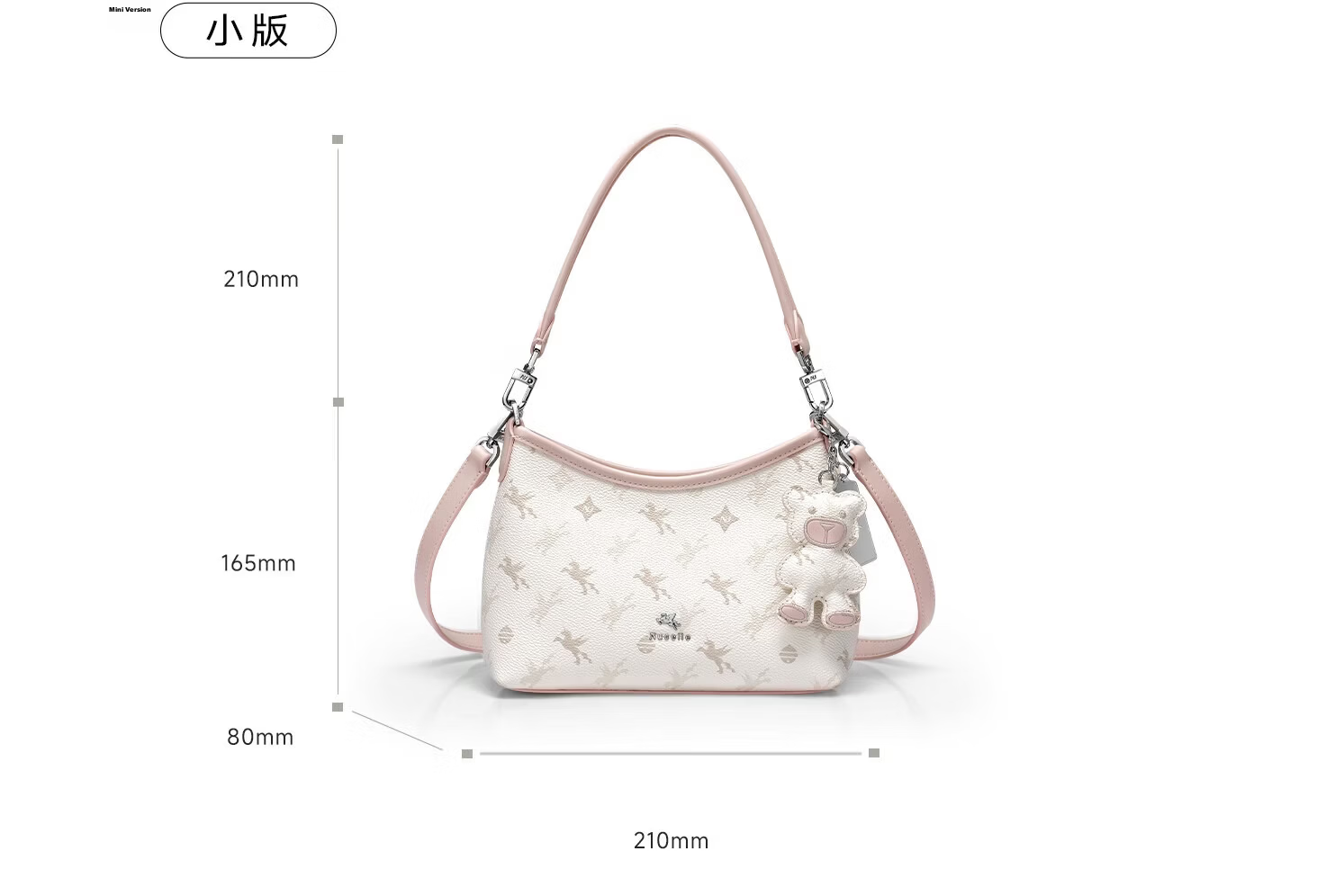 NUCELLE Pegasus Pea Bag 2026 New Premium Shoulder Handbag Underarm Commuter Crossbody HOBO Bag Birthday Gift 18