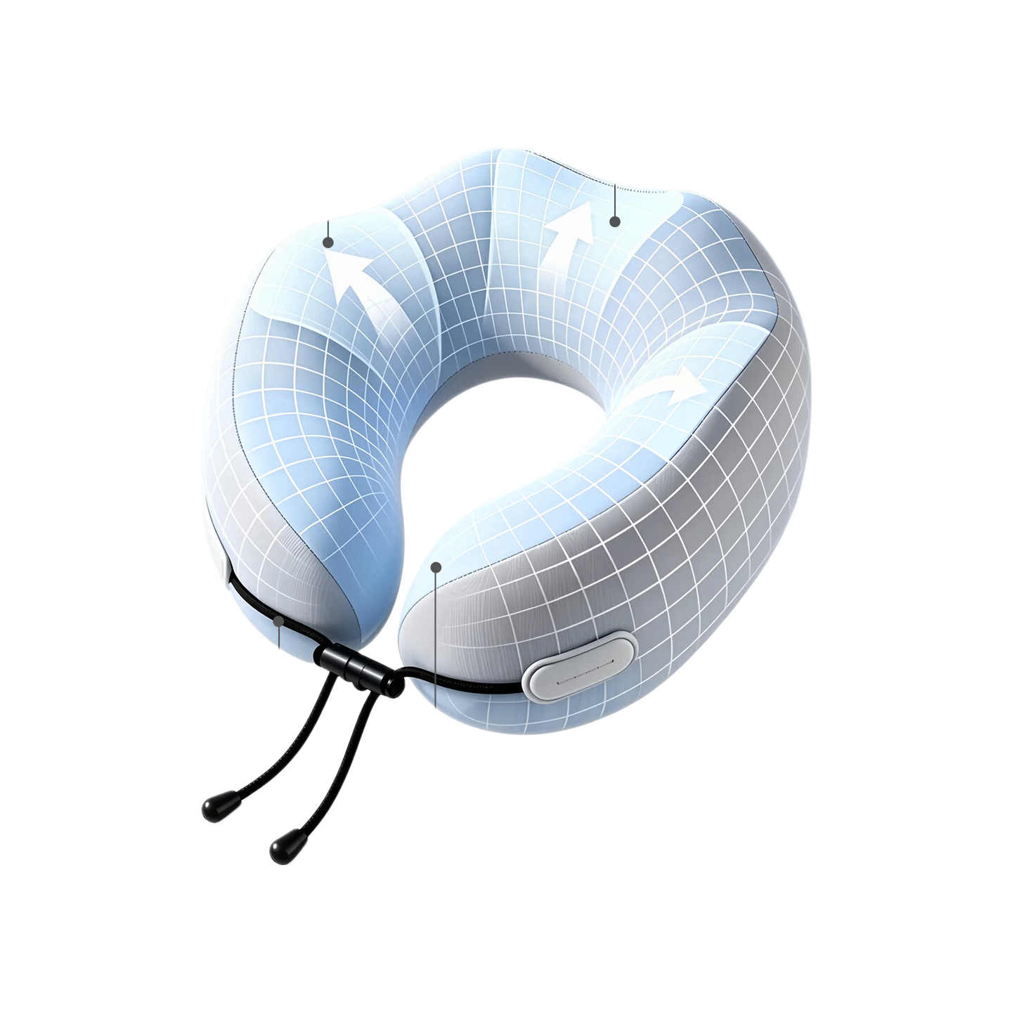 Buddy High Memory Foam U-Shaped Travel Neck Pillow Portable Long-Distance Airplane U-Shaped Neck Support Pillow Neck Rest Cushion Train Hard Seat Sleeping Pillow
