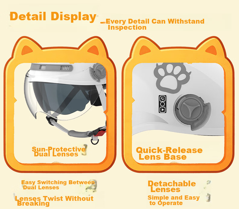 Yundianwei Parent-Child Helmet 3C Certified Electric Vehicle Bluetooth Tail Light Motorcycle Electric Bike Unisex Safety Half Helmet Bluetooth Tail Light Double Visor Four Seasons Summer Special Gray  22