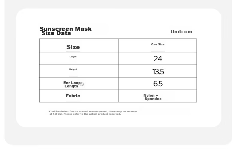 PEAK Eye Protection Corner Sunscreen Mask Unisex Summer Thin UV Protection Ice Silk Black 8