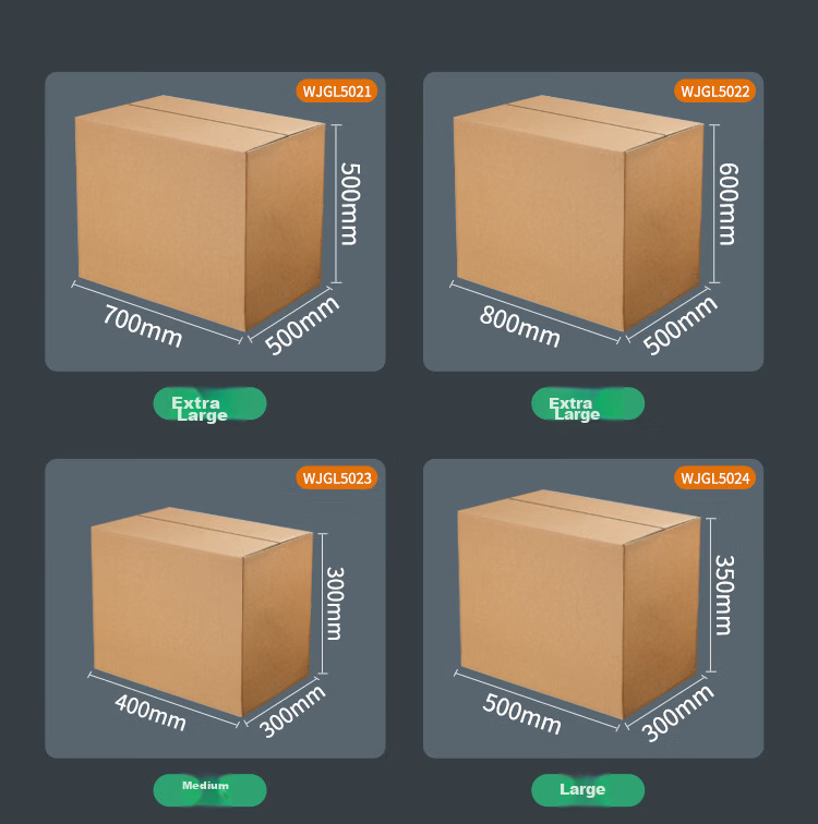 Kingdee 5-Pack Thickened Moving Boxes Medium 40x30x30cm Office Storage Packing Carton WJGL5023 13