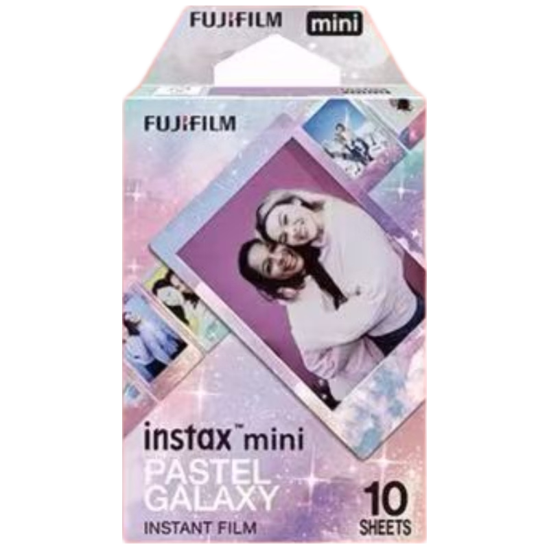 FUJIFILM Instant Film Mini Galaxy Camera Paper, 10 Sheets (Compatible with Mini SE/12/40/41/90/99/EVO And Others)