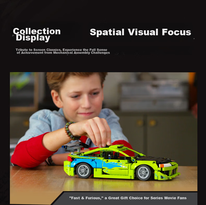 LEGO Building Blocks Mechanical Set 42229 Mitsubishi Eclipse Race Car Kids Boys Girls Toy Birthday Gift Home Decor 9