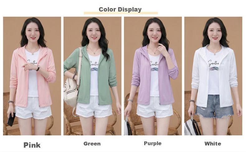 AEMAPE Lightweight Sunscreen Jacket for Women Summer 2026 New Mid-Aged Mom UV Protection Outdoor Skin Jacket Coat 15