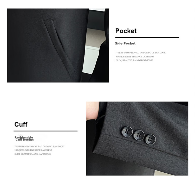 TUCANO Men's Casual Slim Fit Blazer Suit Jacket Korean Style Trendy Formal Groom Best Man Wedding Banquet 6