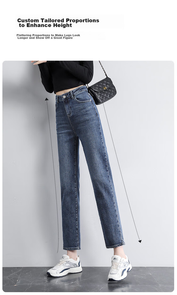 Jeanswest Vintage Low-Waist Slim Fit Stretch Flared Jeans for Women, Dark Blue XL 3