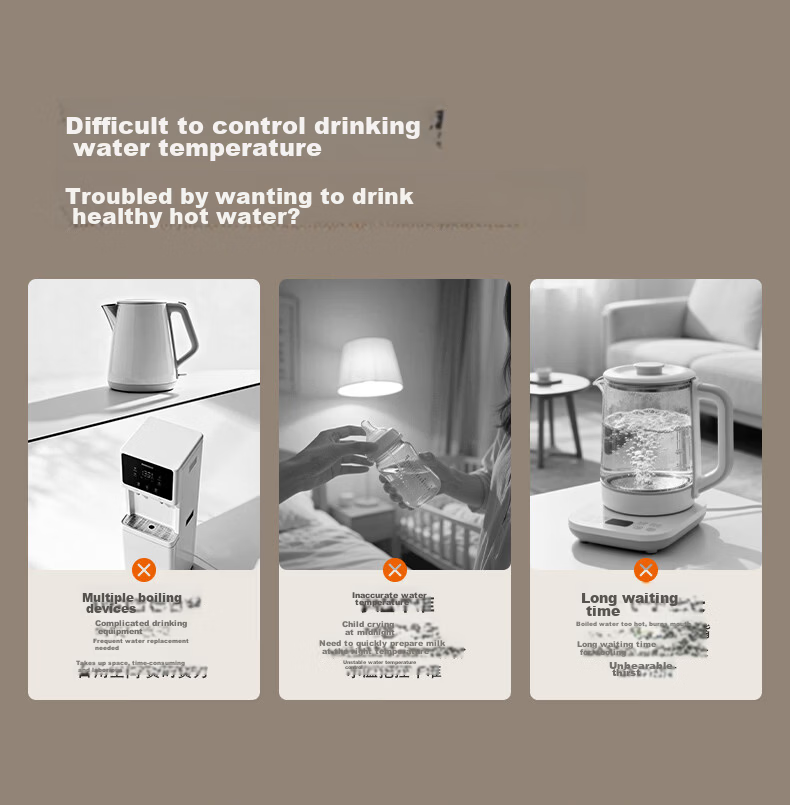 Joyoung High-End Home Wall-Mounted Pipeline Water Dispenser Full Flow 13-Level Temperature Control Self-Cleaning Rapid Heating Water Purifier JYW-AG3720 5
