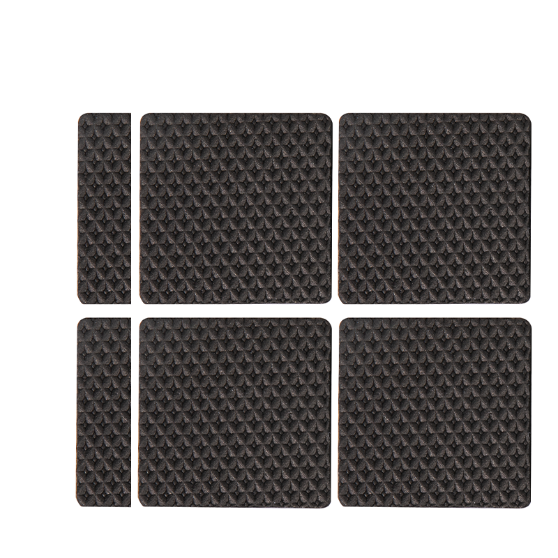 Deli Tape Pad for Table And Chair Legs, EVA Self-Adhesive Non-Slip Protective Mat, Multifunctional Home Noise Reduction Wear-Resistant Anti-Scratch, Square 8 Pieces (4cm*4cm*4mm) 30482