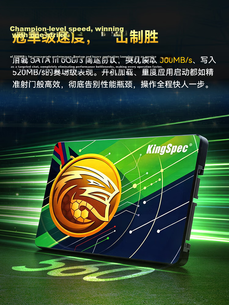KingSpec 2TB SATA 3.0 2.5-Inch SSD Solid State Drive 550MB/s Read Speed Compatible with Desktop and Laptop 2