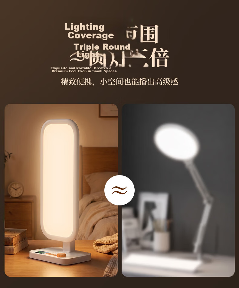CRENOV Live Fill Light Professional Studio Panoramic Moonlight Beauty Neck Full Spectrum Soft Light Mobile Desktop Photo Face Light 10