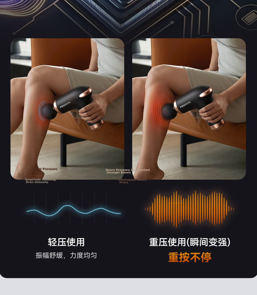 PROIRON Puliai Fascia Gun Massager Shoulder Neck Waist Back Massager Mini Portable Gift for Parents Mother's Day Valentine's Day Qixi Festival Birthday 9