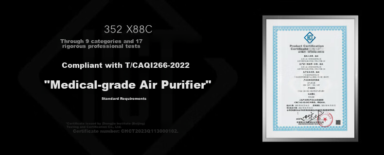 352 Air Purifier, All-Purpose Maternal And Infant Grade, Pre-Pregnancy, Large Space, New Home Formaldehyde Removal, Pollen Removal, Bacteria Elimination, Odor Elimination, Cat Hair Removal, Flu Prevention, Allergen Removal, Home Use X89C 1