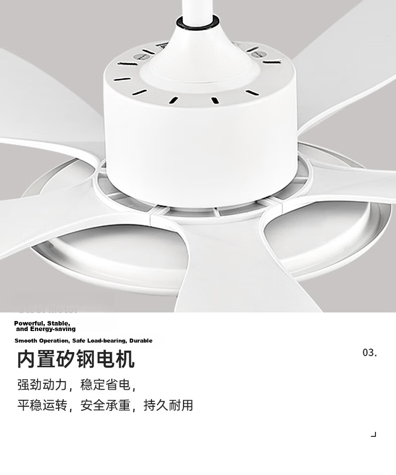 Airmate [With Installation] Ultra-thin Integrated Ceiling Fan Light 52-inch Large Size for Living Room Dining Room Bedroom 25