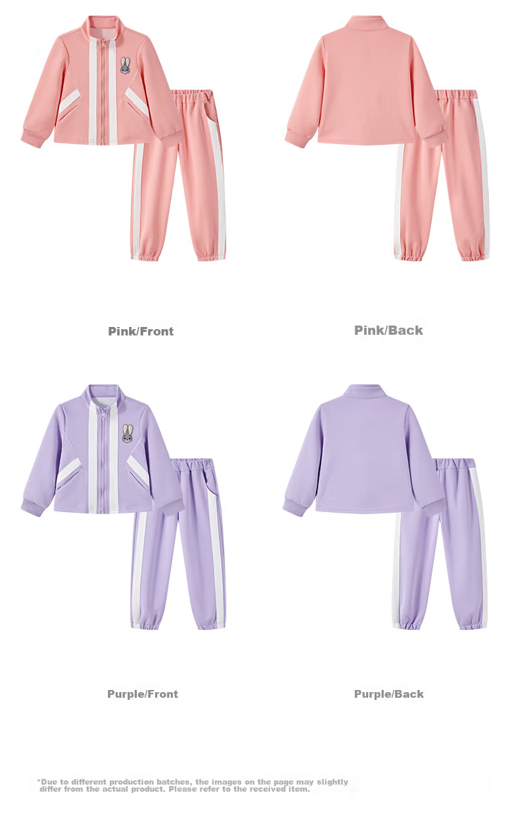 Disney Girls' Spring Autumn 2026 New Fashionable Cardigan Jacket and Casual Pants Two-Piece Set 9