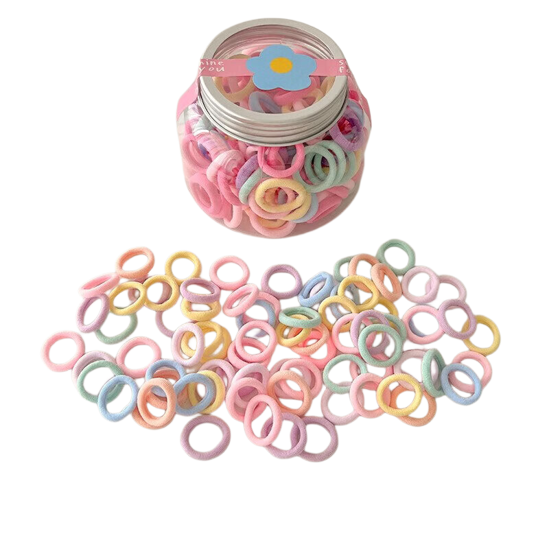 GECOMO Little Girl Hair Ties, Children's Thumb Elastics, Christmas Hair Bands, High-Elasticity Rubber Bands, Baby Hair Ties