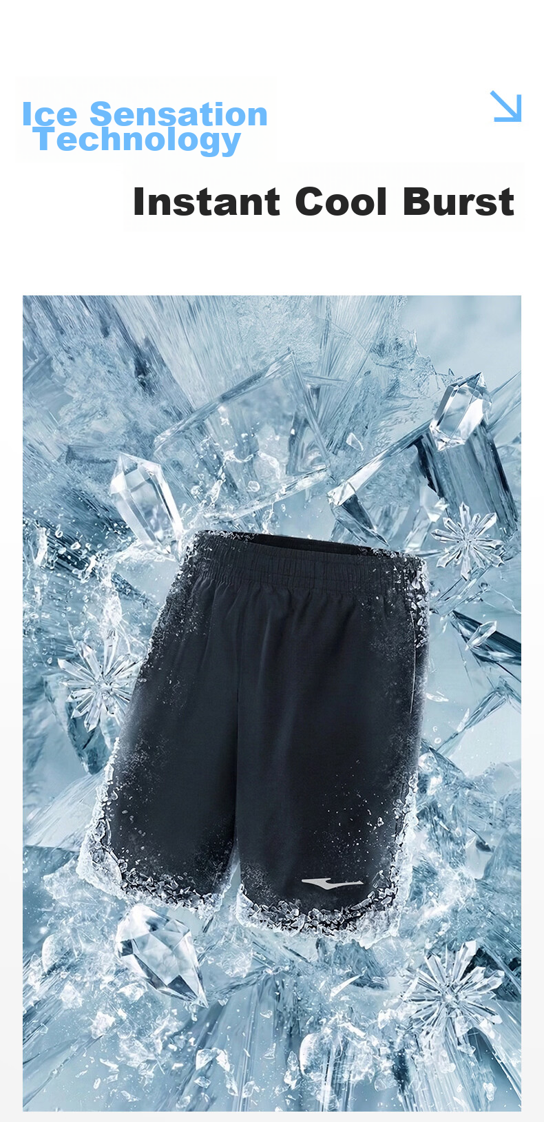 Erke Men's Summer Sports Shorts Five-Point Moisture-Wicking Fitness Running Outdoor Casual Pants 4