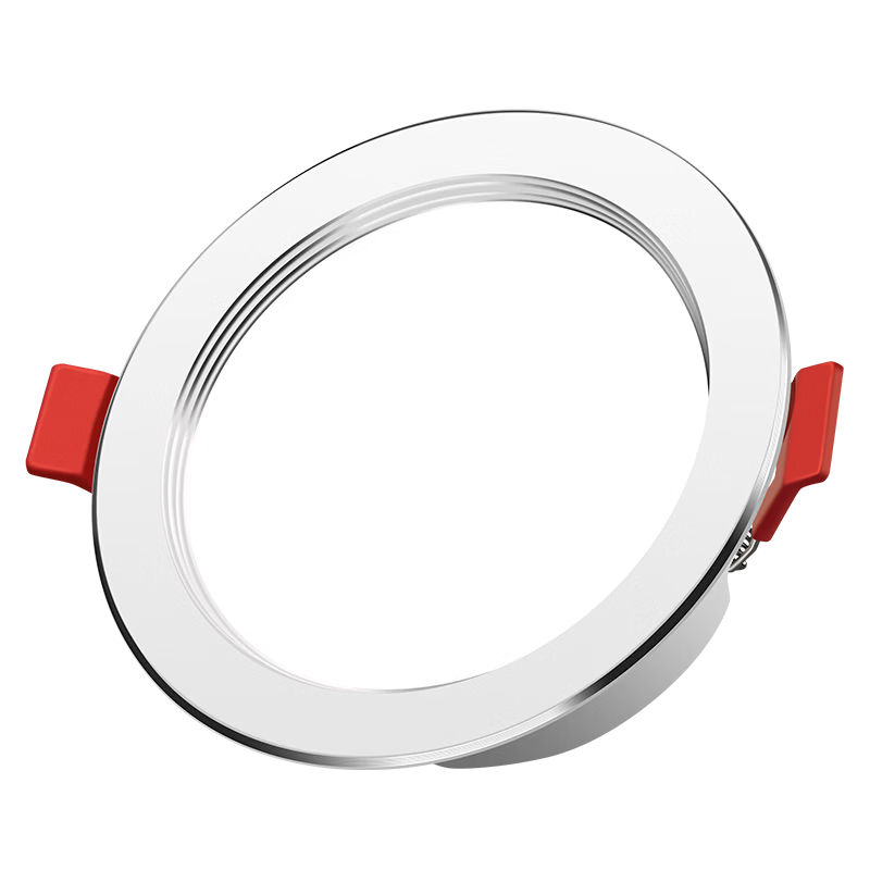 DELIXI LED Downlight Living Room Corridor Ceiling Light Ultra-thin Recessed Aluminum 9W Cool White 95mm Cutout Size