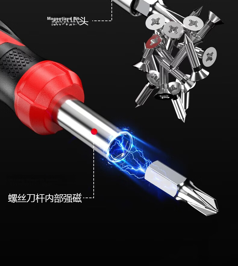 DELIXI ELECTRIC Ratchet Wrench Set Socket Wrench Cycling Toolbox Screwdriver Set Motorcycle Repair 41-Piece Kit 6