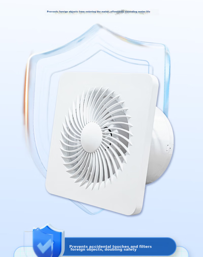GENUIN Ventilation Fan Wall and Window Dual-Use Exhaust Fan Kitchen Window Fan Glass Hole Installation Extractor 4 Inch APC10X [Hole Diameter 100-110mm] 5